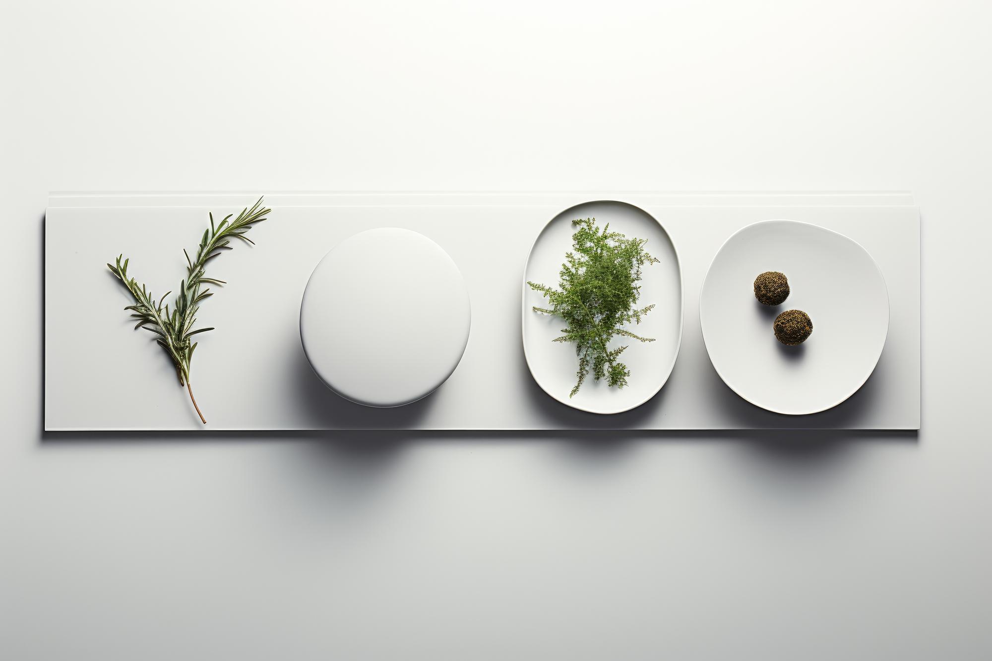 Pricing visual: plated menu overview
